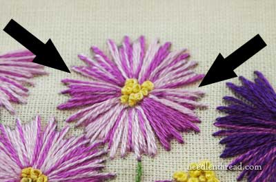 Straight Stitch in Hand Embroidery: Flowers