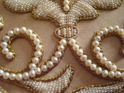 86) hand embroidery with pearl and beads 