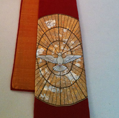 Embroidered Pentecost Stole