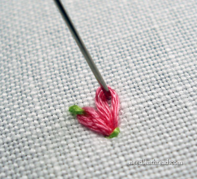 Daisy Stitch Flower with Two Colors