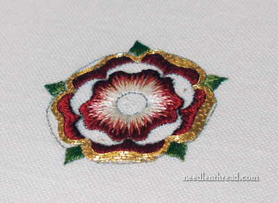 Goldwork & Silk Tudor Rose