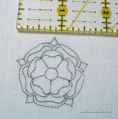 Goldwork & Silk Tudor Rose