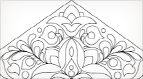 Hungarian Embroidery Pattern Tulip Triangle