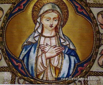Hand Embroidered Marian Vestment