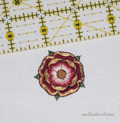 Goldwork & Silk Tudor-Style Rose