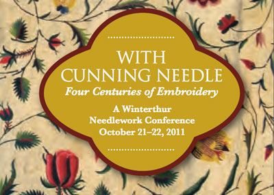 With Cunning Needle Needlework Exhibit at Winterthur Museum