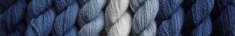 Woad-dyed Crewel Wool