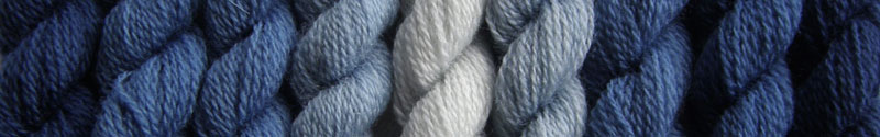 Woad Dyed Crewel Wool