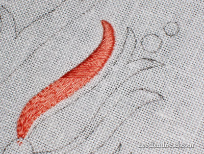 Satin Stitch and Floche Thread