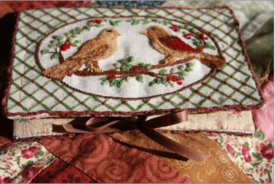 Nesting Place Crewel Embroidered Needlebook