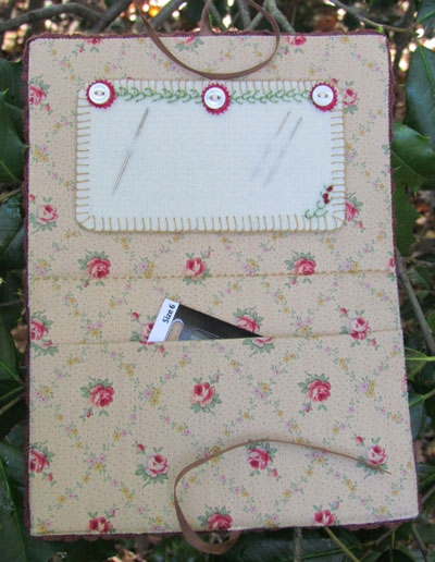 Nesting Place Crewel Embroidered Needlebook