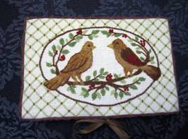 Nesting Place Crewel Embroidered Needlebook
