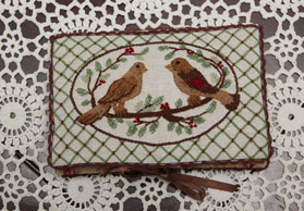 Nesting Place Crewel Embroidered Needlebook