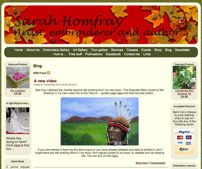 Sarah Homfray's Website