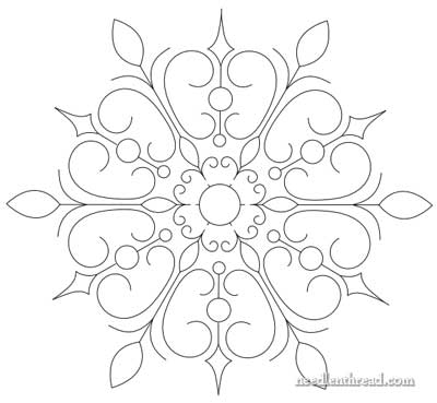 Snowflake Hand Embroidery Pattern