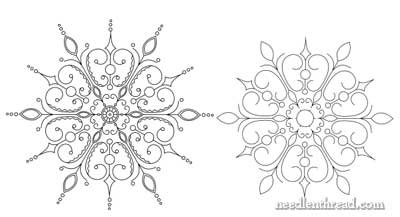 Snowflake Hand Embroidery Pattern