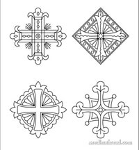 Church Patterns & Designs for Hand Embroidery, Arts & Crafts