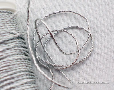 3-ply Silver Twist for Metal Thread Embroidery