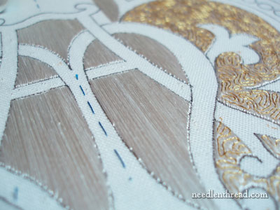 Church Embroidery with Flat Silk & Gold
