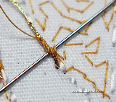 How To End Couched Goldwork Threads