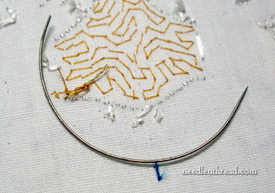 How To End Couched Goldwork Threads