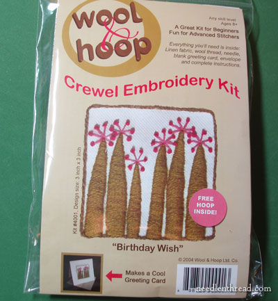 Wool & Hoop Embroidery Kit