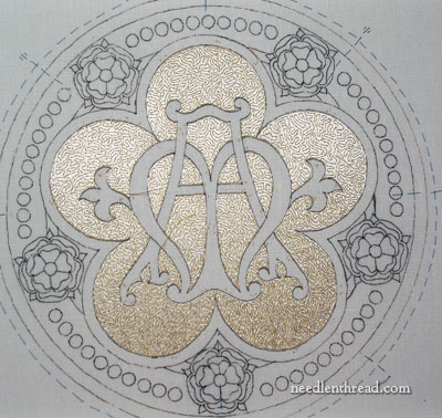 Ecclesiastical Embroidery: Marian Medallion