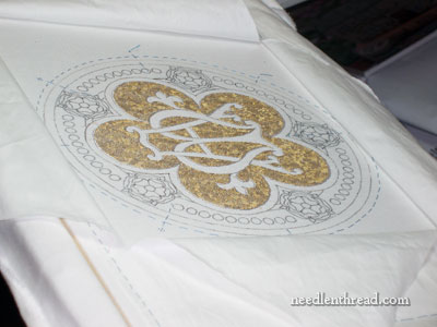 Vermicelli Goldwork on Ecclesiastical Embroidery