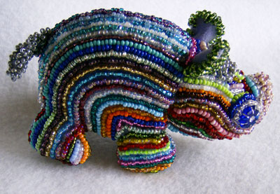 Bead Embroidery Sculpture