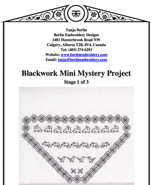 Blackwork Mini Mystery Project Tanja Berlin