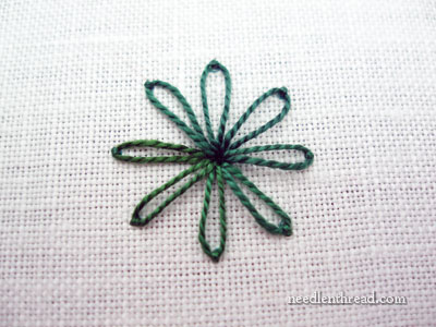 Chain Stitch Spider Daisy