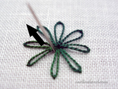 Chain Stitch Spider Daisy