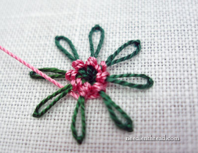 Chain Stitch Spider Daisy