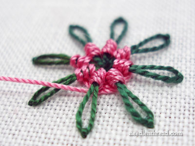 Chain Stitch Spider Daisy