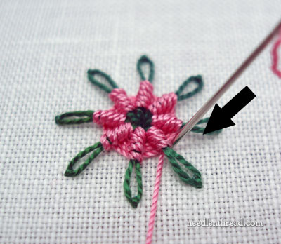 Chain Stitch Spider Daisy