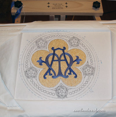 Silk and Goldwork Church Embroidery Project