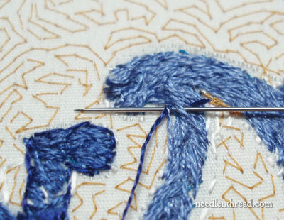 Using a Curved Needle in Embroidery