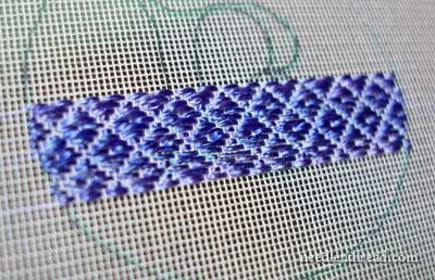 Pattern Darning on Silk Gauze