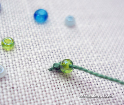 Stitch Play: Beaded Palestrina Stitch