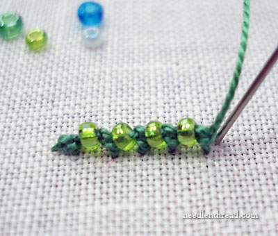 Stitch Play: Beaded Palestrina Stitch