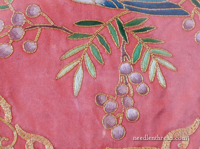 Chinese Silk and Gold Embroidery - Bluebird