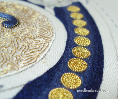 Ecclesiastical embroidery: Goldwork on Silk Hand Embroidery