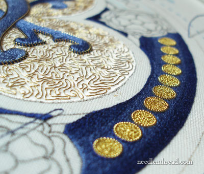 Ecclesiastical embroidery: Goldwork on Silk Hand Embroidery