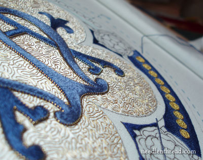 Ecclesiastical embroidery: Goldwork on Silk Hand Embroidery