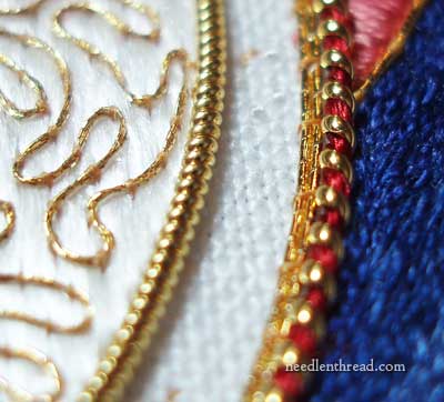 Cross stitching with 24ct GOLD embroidery thread! 100k Subscriber