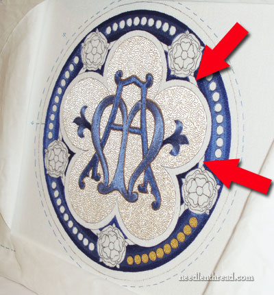 Church Embroidery: Silk & Gold Marian Medallion