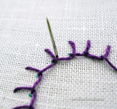 Hand Embroidery Stitch: Buttonhole Wheel Flower