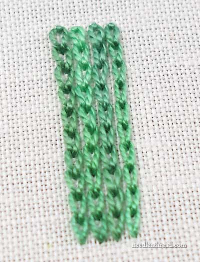 Chain Stitch & Buttonhole Stitch Combination