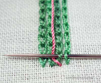 Chain Stitch & Buttonhole Stitch Combination