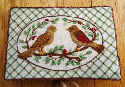 Nesting Place - Hand Embroidered Needlebook